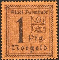 (№1920) Банкнота Германия 1920 год &quot;1 Pfennig&quot;