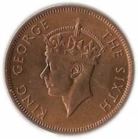 (1948) Монета Сейшелы 1948 год 5 центов "Георг VI"  Бронза  UNC