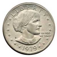 (1979p) Монета США 1979 год 1 доллар   Сьюзен Энтони Медь-Никель  VF
