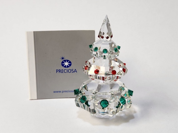 Фигурка Елка Новогодняя Рождественская Хрусталь Preciosa