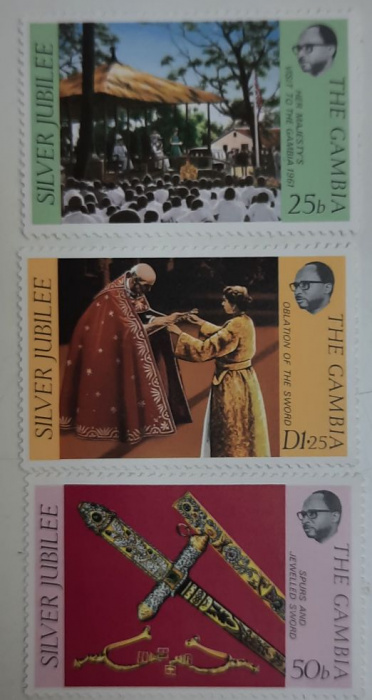(--) Набор марок Гамбия &quot;3 шт.&quot;  Негашеные  , III O