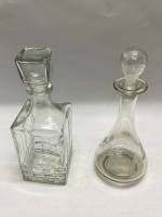 Набор графин 2 шт стекло (состояние на фото)