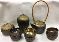 Чайный сервиз "Магия Китая" на 6 персон, глина, напыление, 9 предметов (сост. на фото)