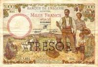 (№1942P-112b.3) Банкнота Франция 1942 год "1,000 Francs"