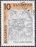 (1989-119) Марка Болгария "Персидская кошка (2)"   Кошки III O
