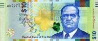  Банкнота Багамские острова Багамы 2016 год 10     UNC