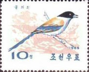 (1965-073) Марка Северная Корея "Голубая сорока"   Птицы III Θ