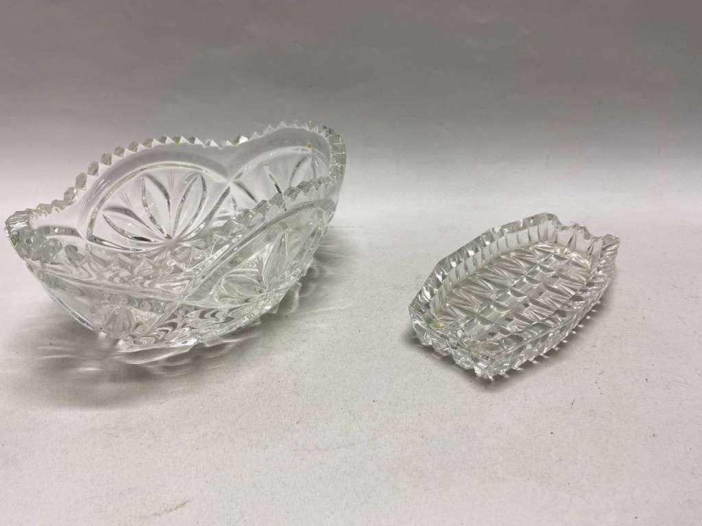 Салатник и пепельница хрусталь