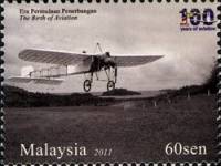 (№2011-1872) Марка Малайзия 2011 год "100 лет авиации", Гашеная