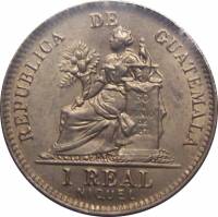 () Монета Гватемала 1900 год 1  ""   Медь-Никель  UNC