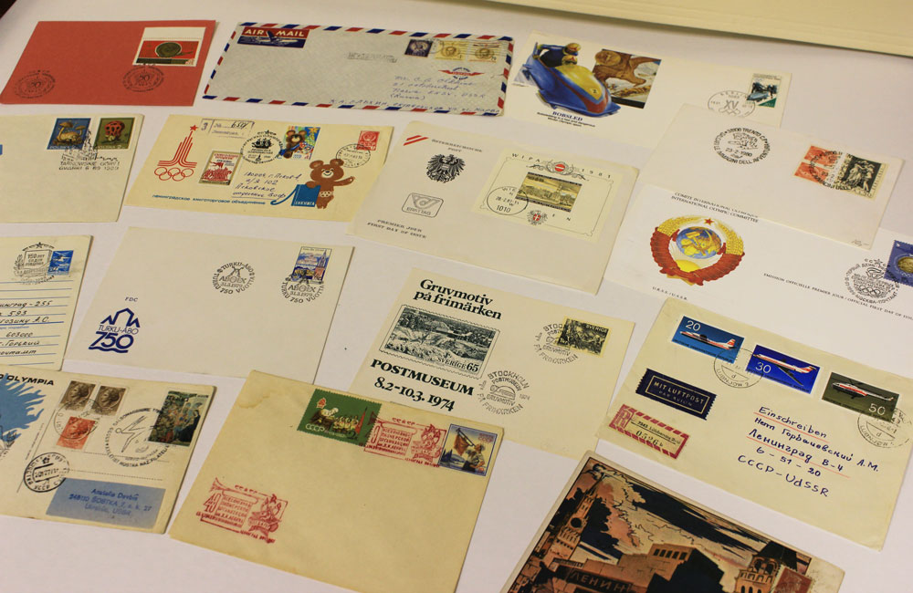 Коллекция художественных конвертов разных стран, спецгашение (119 штук, примеры на фото)