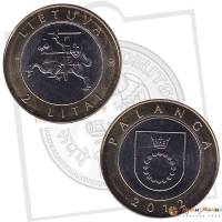 (2012) Монета Литва 2012 год 2 лита "Паланга"  Биметалл  UNC