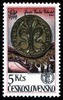 (1978-86) Марка Чехословакия "Золотой Флорин"    Всемирная выставка почтовых марок Прага-78 II Θ