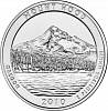 005p Монета США 2010 год 25 центов Вулкан Маунт-Худ  Медь-Никель  UNC