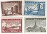 1939-01 04-6 Серия Набор марок 4 шт СССР  Реконструкция Москвы II O