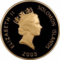 () Монета Соломоновы Острова 2005 год 25 долларов ""   PROOF