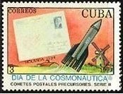 (1990-022) Марка Куба "Голландия 1934"    День космонавтики III Θ