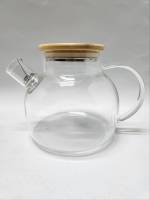 Чайник заварочный прозрачный боросиликатное стекло 1л. Lemleo в упаковке