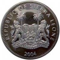 (№2004) Монета Сьерра-Леоне 2004 год 10 Dollars (18-го Кубка мира по футболу 2006 Германия)
