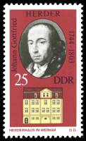(1973-045) Марка Германия (ГДР) "Иоганн Готфрид Гердер"    Личности, Веймар III Θ