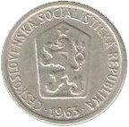 (№1963km49.2) Монета Чехословакия 1963 год 10 Haleacute;řů (квартира амп)