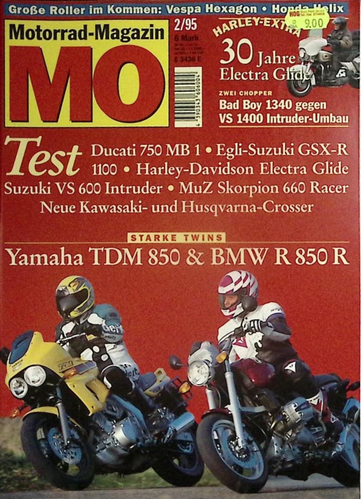 Журнал Motorrad-Magazin 1995 № 2 Неизвестна Мягкая обл. 90 с. С цв илл