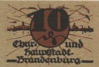 (№1921) Банкнота Германия 1921 год "10 Pfennig"