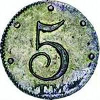 (1787, ТМ) Монета Таврия 1787 год 5 копеек   Серебро Ag 448  UNC