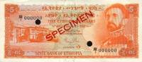 (№1961P-19s) Банкнота Эфиопия 1961 год "5 Dollars"
