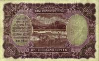 (№1928P-12c) Банкнота Индия 1928 год "1,000 Rupees" (Подписи: J)