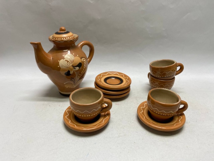 Кофейный сервиз керамика 10 предметов