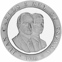 () Монета Испания 1990 год 200  ""   Биметалл (Серебро - Ниобиум)  UNC