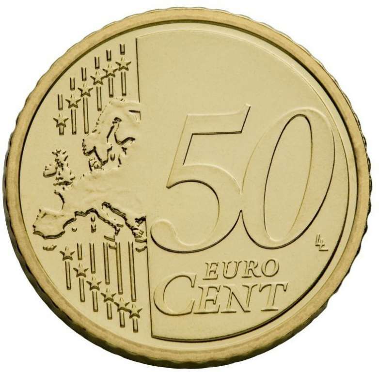 (2016) Монета Мальта 2016 год 50 евроцентов &quot;Герб Мальты&quot;  Латунь  UNC