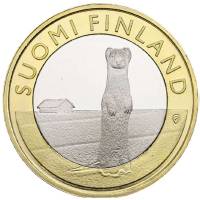 (040) Монета Финляндия 2015 год 5 евро "Остроботния" 2. Диаметр 27,25 мм Биметалл  UNC