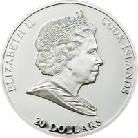 () Монета Острова Кука 2010 год 20  ""    AU
