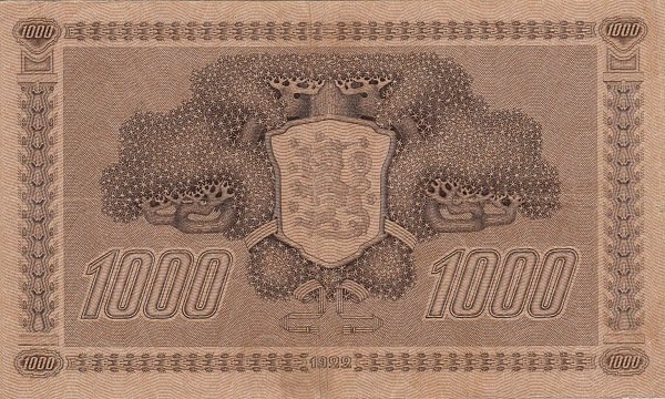 (,) Банкнота Финляндия 1931 год 1 000 марок    UNC