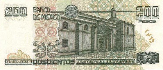 () Банкнота Мексика 1999 год 200  &quot;&quot;   UNC