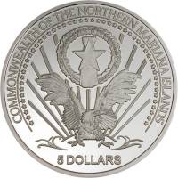 () Монета Северные Марианские Острова 2004 год 5  ""   Биметалл (Серебро - Ниобиум)  UNC