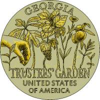 (05d) Монета США 2019 год 1 доллар "Ботанический сад Джорджии"  Латунь  VF