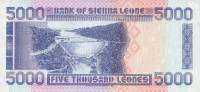  Банкнота Сьерра-Леоне 1996 год 5 000     UNC