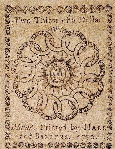 (№1776P-S122) Банкнота США 1776 год &quot;⅔ Dollar&quot;