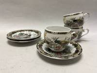 Кофейный набор 3 чашки и 3 блюдца Elan Gallery Англия, костяной фарфор