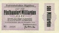 (№1923P-S1315) Банкнота Германия 1923 год "500,000,000,000 Mark"