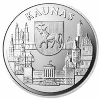 (1999) Монета Литва 1999 год 10 лит "Каунас"  Медь-Никель  PROOF