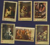 1974-105-110  Серия Набор марок (6 шт) СССР  Зарубежная живопись III Θ