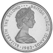 () Монета Британские Виргинские острова 1982 год 25  ""    AU