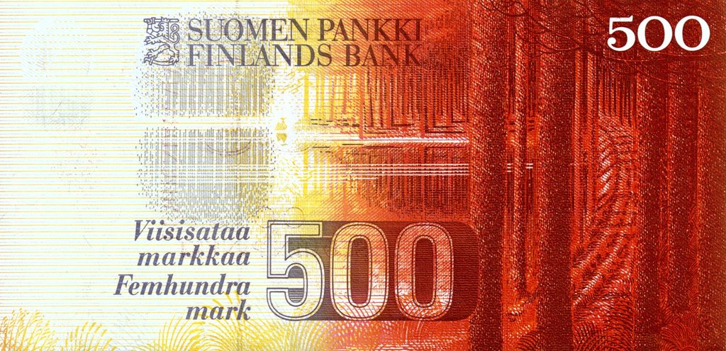 (1986 Litt A) Банкнота Финляндия 1986 год 500 марок &quot;Элиас Лённрот&quot; Alenius - Makinen  XF