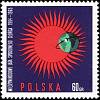 (1965-045) Марка Польша "Эмблема (Фиолетово-красная)" , III Θ