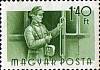 (1955-030) Марка Венгрия "Кондуктор"    Профессии (Стандартный выпуск) I Θ