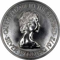 () Монета Остров Джерси 1972 год 2 фунта ""   UNC